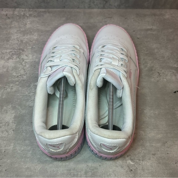 Puma Carina 2.0 Leather Sneakers 392996-01 Womens sz 10 - white/pink - Picture 5 of 7